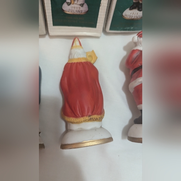 Heilig Meyer Christmas Santas from Around the World Collectable Edition Set of 5 - Picture 12 of 13